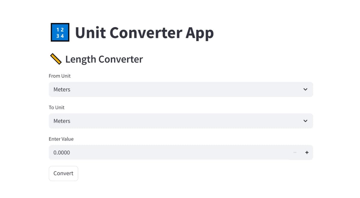 Unit Converter App